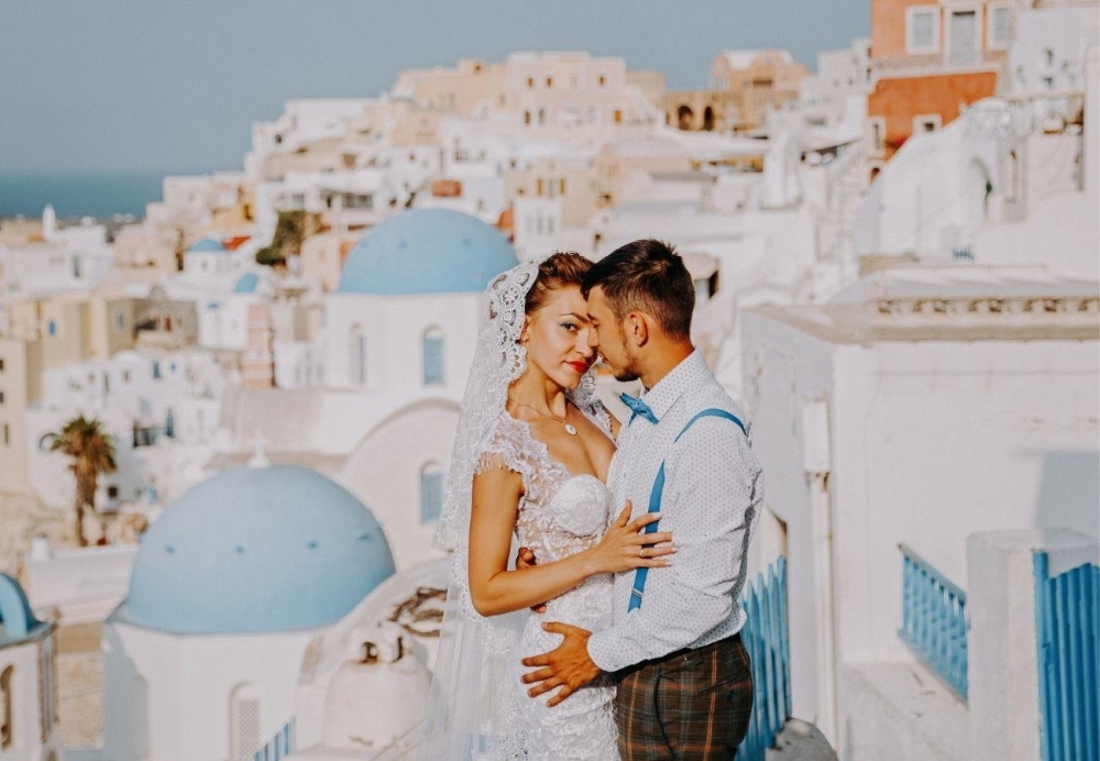 fotografo matrimonio santorini