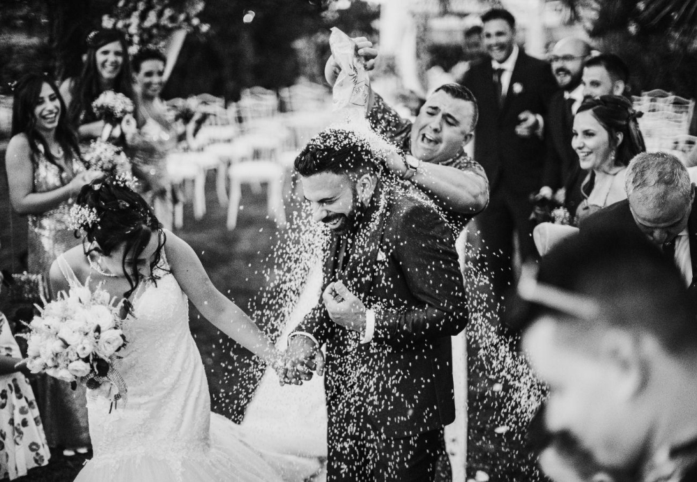 lancio del riso matrimonio